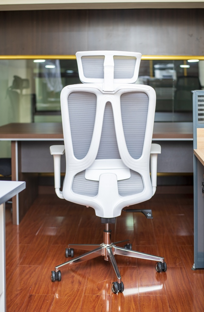 J163G Grey Orthopedic Office Chair