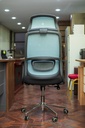 HIGH BACK-OFFICE CHAIR BLUE MESH AND LUMBAR SUPPORT  LJ-2005A