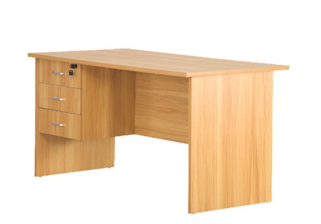 1.2 STRAIGHT DESK-BEECH. DSK-12LC