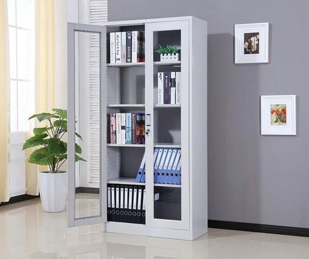 Steel Cabinet With Full Glass Doors SJ-020