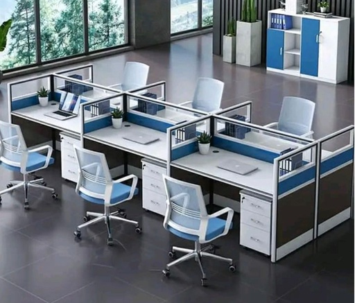 6Way Workstation with Movable Drawers