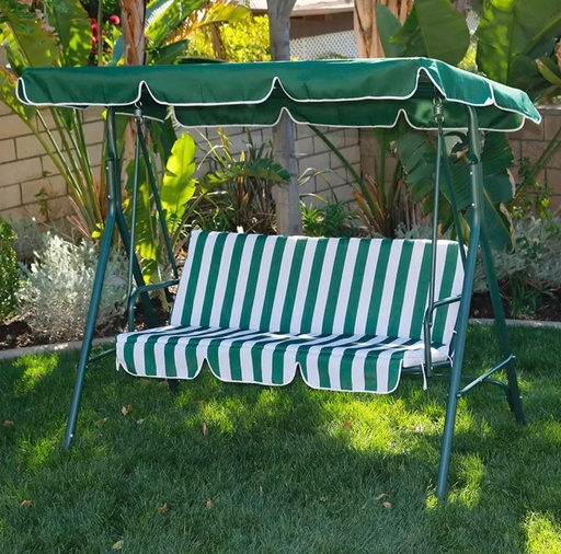 3-Seater Outdoor Swing-Green