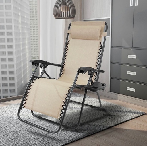 Foldable Outdoor Chair-Beige