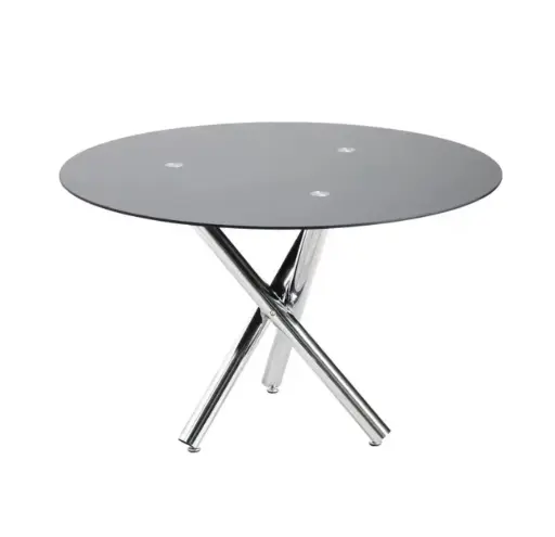 Side Table-Black Glass C88